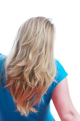Naklejka premium woman with blonde hair