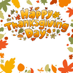 Happy Thanksgiving Day card