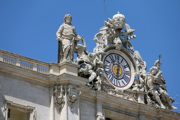 Clock on St. Peters Basilica