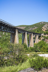 Fototapeta na wymiar Gorgopotamos bridge,Greece