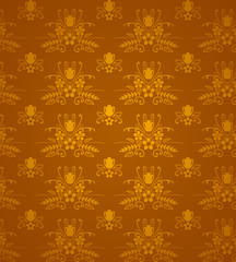 Gold Damask Pattern