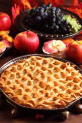 Traditional apple pie