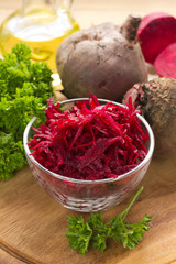 Raw grated beet