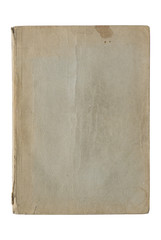 Obraz premium Old book cover isolated on white