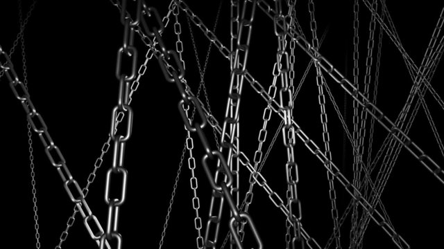 Chains long version strobe, chains move slower looping