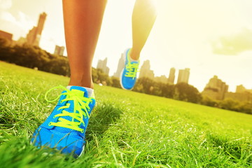 Runner - running shoes closeup