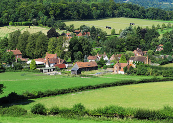 Fototapeta na wymiar English Rural Hamlet w Oxfordshire