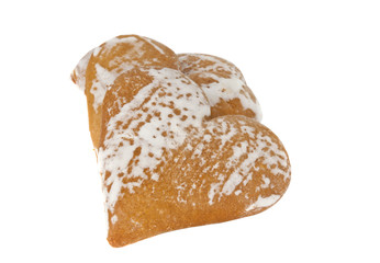heart cookies isolated