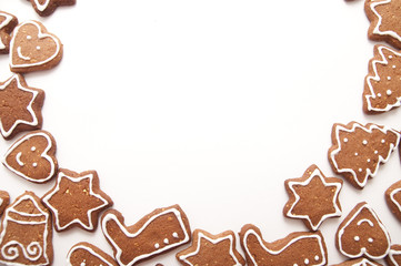 Different Shapes of Gingerbread Cookies