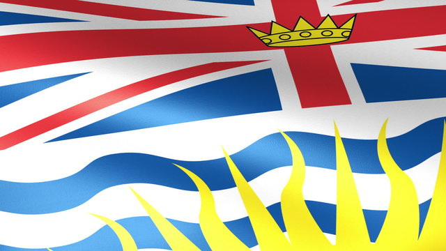 British Columbia Flag Waving