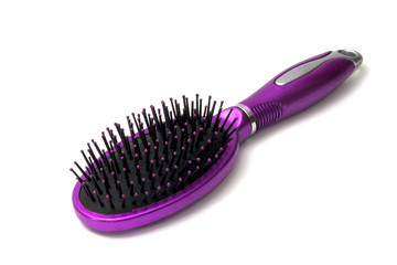 Hair Brush, Metallic Purple isolate