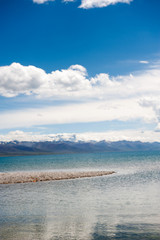 Fototapeta na wymiar tibet lake in summer