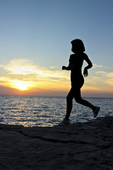 Sunset jogging