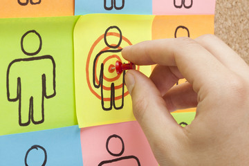 Target Your Customers Niche Market Concept