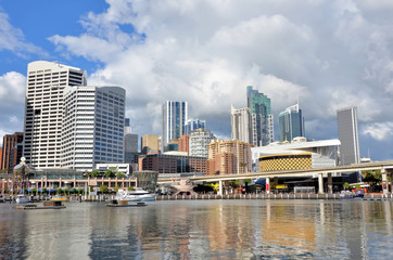 Darling Harbour on a Cloudy Day