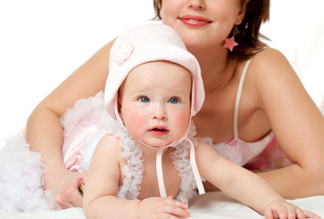 mother and her baby girl