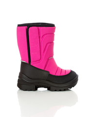 pink winter baby shoe