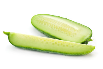 Cucumber on white