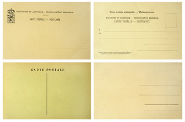 verso de cartes postales anciennes