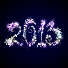 Fototapeta premium Happy New Year 2013 Greeting Card Template