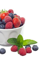 Mixed berries - strawberries, raspberries and blueberries