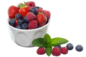 Mixed berries - strawberries, raspberries and blueberries