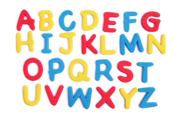 Colored alphabet