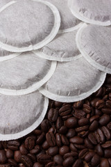 Pile de dosettes de café pour machine
