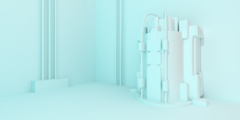 3d Abstract Architecture Background - obrazy, fototapety, plakaty