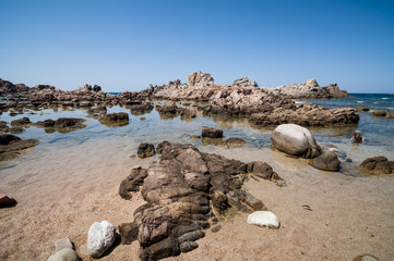 Fototapeta na wymiar Natural sea landscape in Sardinia