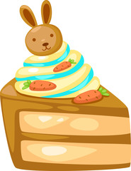 Sweet cake Vector illustration