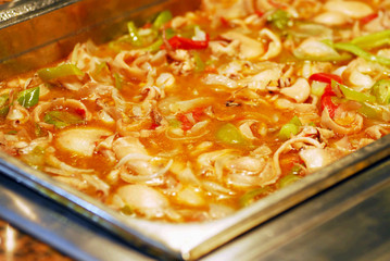 Boiled squids dish
