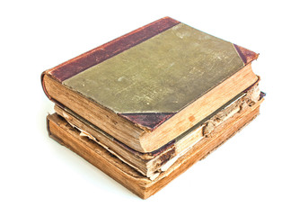 An old book with a crumpled sheet