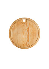 Cutting board on a white background