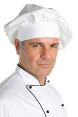 Professional chef smiling