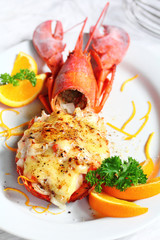 Lobster thermidor salad 