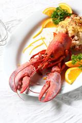Lobster thermidor salad 