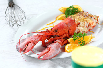 Lobster thermidor salad 