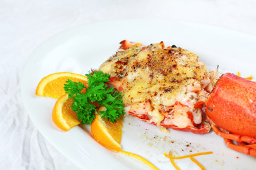 Lobster thermidor salad 