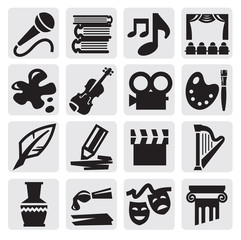 Fototapeta premium Arts icon set