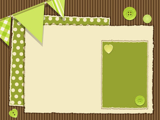 scrapbooking green  layout