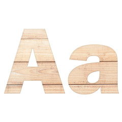alphabet from wood 