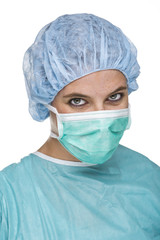 Ärztin mit OP Kleidung