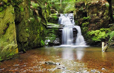 Waterfall in Resov in Moravia, Czech republic © TTstudio