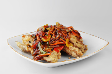 chicken with red sauce