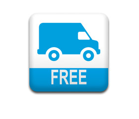 Boton cuadrado blanco FREE DELIVERY