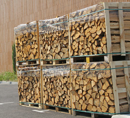 Stock de bois de chauffage