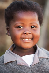 Naklejka premium Portrait of a little girl