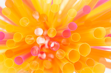 Multicolored Drinking Straws