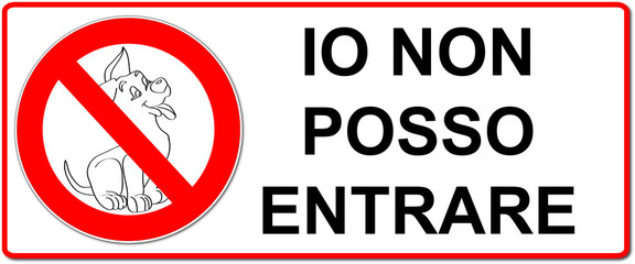 io non posso entrare